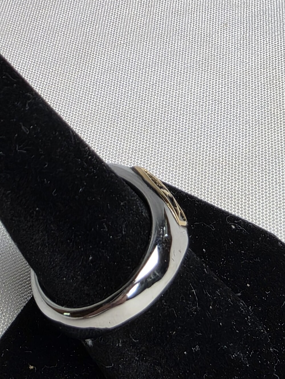 Skull Biker Ring Mixed Metal Stainless Men's Size 9 - Picture 5 of 6